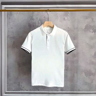 Áo thun nam cổ bẻ, phối tay áo ,chất liệu poli cá sấu (mã:HOKO85)