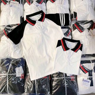 Áo thun unisex cổ trụ phối màu kiểu polo (mã: HOKO85)