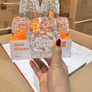 BỘ 6 LY THUỶ TINH DELI CHẤM BI TK220