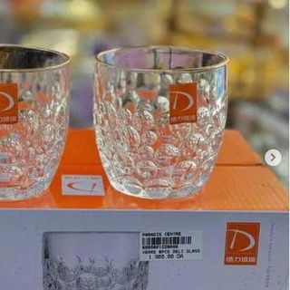BỘ 6 LY THUỶ TINH DELI CHẤM BI TK220