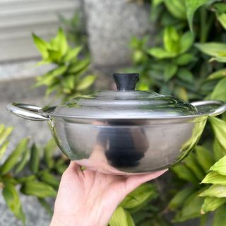 NỒI LẨU INOX 3 ĐÁY NẮP INOX RAINY 24