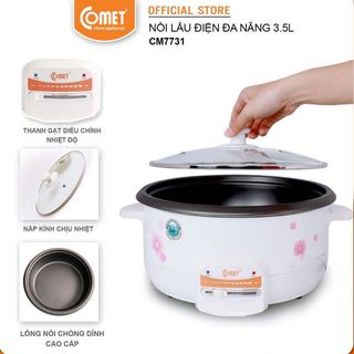 NỒI LẨU ĐIỆN ĐA NĂNG 3,5L COMET CM7731