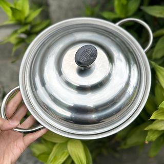 NỒI LẨU INOX 3 ĐÁY NẮP INOX RAINY 24