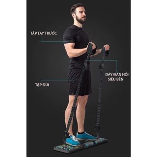 Dụng cụ hít đất cao cấp, Bộ chống đẩy hít đất đa năng 3 trong 1 tại nhà chịu lực nặng 150kg có vạch kẻ hướng dẫn - SP057