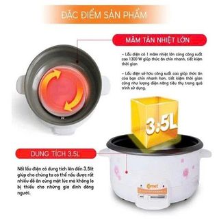 NỒI LẨU ĐIỆN ĐA NĂNG 3,5L COMET CM7731
