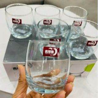 Bộ 6 Cốc Thuỷ Tinh Trứng Trắng 1132 (THÙNG 8B)