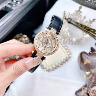 ĐỒNG HỒ NỮ CHÍNH HÃNG GUECC DÂY DA ĐEN