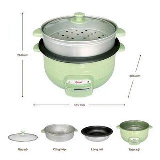 NỒI LẨU ĐIỆN 3.5L KÈM XỬNG HẤP COMET CM7739