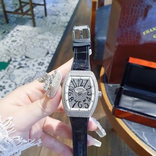 ĐỒNG HỒ NỮ CAO CẤP PRANCK VANGUARD V32 DÂY ĐEN FULL XOÀN