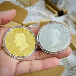 Sỉ Cặp Tiền Xu Con Ngựa Úc Mạ Vàng Bạc Lưu Niệm Lì Xì Tết 2026 - Quà Tặng Sếp Sang Trọng