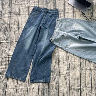 Quần Jean nữ hack dáng, ống đứng, suông dài 100-102 cm; ống rộng 28cm (mã : HTB115)