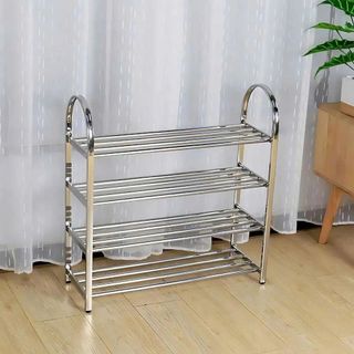 KỆ GIÀY DÉP THÔNG MINH INOX 4 TẦNG