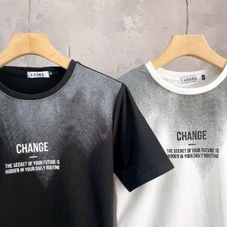 Áo thun cotton cổ tròn ,Change ,màu loang - menswear (mã:HOKO60)
