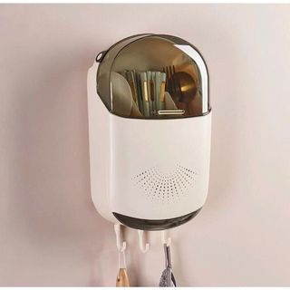 HỘP ĐỰNG ĐŨA MUỖNG TREO TƯỜNG CÓ NẮP ĐẬY