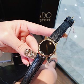 ĐỒNG HỒ NAM NỮ SIÊU CẤP MÔDADO DÂY DA VỎ THÉP MẠ