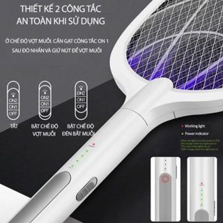 VỢT BÁT MUỖI THÔNG MINH 2in1 CAO CẤP