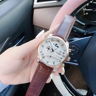 HOT DEAL ĐỒNG HỒ NAM TRUNG CẤP TAD HẺUER DÂY DA CHONOGRAP