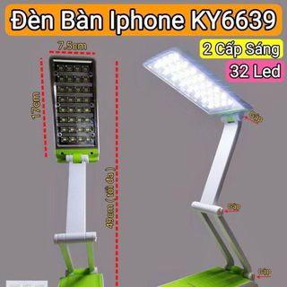ĐÈN HỌC ĐỂ BÀN IPHONE 32 LED KY 6639
