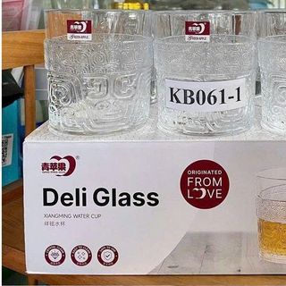 BỘ 6 LY THỦY TINH DELI 345ML KB061- 1