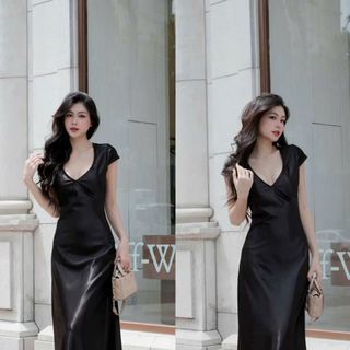 ĐẦM LỤA CỔ V XUKADRESSS