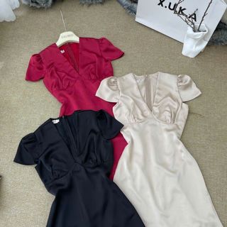 ĐẦM LỤA CỔ V XUKADRESSS