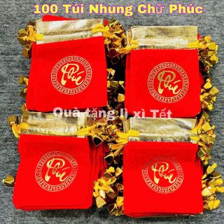 Sỉ Túi Gấm Nhung Đỏ Phúc- Lộc - Cầu Được ƯỚC Thấy giá sỉ - giá bán buôn