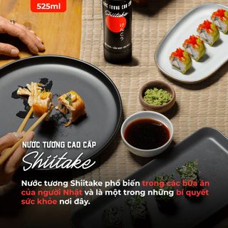 [Chai thuỷ tinh 250ml] Nước Tương Cao Cấp Shiitake Làng Chài Xưa Độ Đạm Tự Nhiên Lên Men Từ Nấm Ngọt Nhât Và Đậu Nành