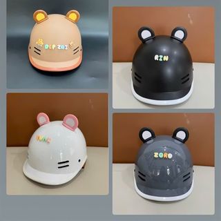 Mũ bảo hiểm cá heo cho bé - có phụ kiện ( charm + lỗ tai )