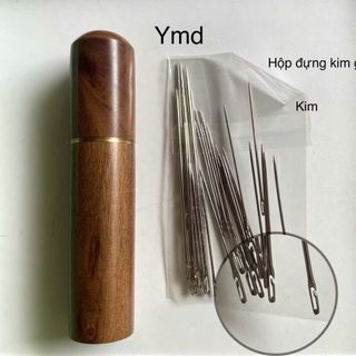 Ống đựng kim vỏ gỗ (không bao gồm kim) hình trụ gọn nhẹ cứng cáp