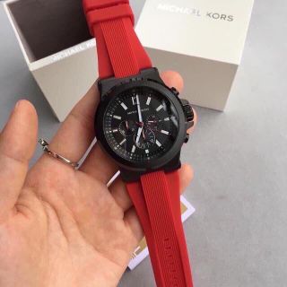ĐỒNG HỒ NAM CAO CẤP MICHAEL K DÂY CAO SU MẶT SIZE TO SÁU KIM
