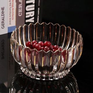 THỐ THUỶ TINH KHÍA BẦU VIỀN VÀNG CAO CẤP