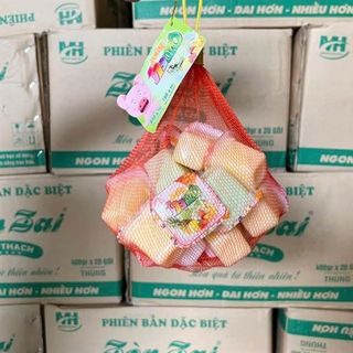 Thạch Rau Câu Việt Ấn Jelly 123 Dzô 840gr (Thùng 12 Túi x 48 cục)
