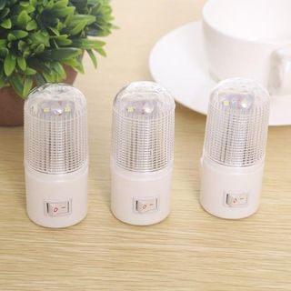 ĐÈN NGỦ TRÒN 3W TRẮNG CÓ CÔNG TẮC