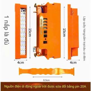 Bộ chuyển đổi nguồn điện bình Acquy 12V thành sạc dự phòng 5V2A có đèn led chiếu sáng với màn hình hiển thị dung lượng