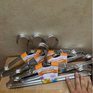 SET 10 MÓC TREO QUẦN ÁO INOX DÀY