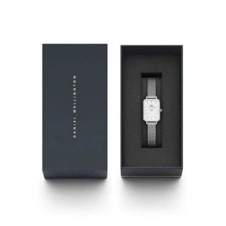 ĐỒNG HỒ NỮ CAO CẤP DANIEL W QUARDO MẶT CHỮ NHẬT DÂY DA VÀ LƯỚI FULLBOX