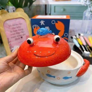 TÔ SỨ ĂN MÌ HÌNH CUA 800ML