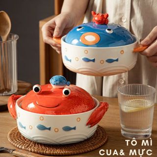 TÔ SỨ ĂN MÌ HÌNH CUA 800ML