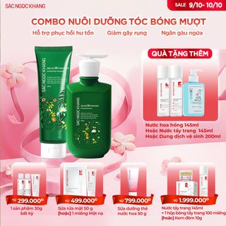 COMBO DẦU GỘI 26 THẢO DƯỢC [350G] + DẦU XẢ 26 THẢO DƯỢC [200G] TẶNG 1 TRONG 3