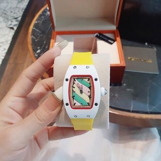 XẢ KHO ĐỒNG HỒ NỮ TRUNG CẤP RITRARD KẸO DÂY SILICON XANH VÀ VÀNG