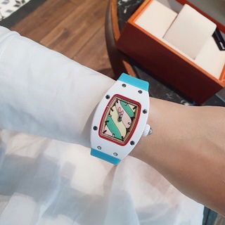 XẢ KHO ĐỒNG HỒ NỮ TRUNG CẤP RITRARD KẸO DÂY SILICON XANH VÀ VÀNG