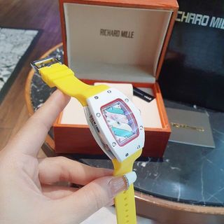 XẢ KHO ĐỒNG HỒ NỮ TRUNG CẤP RITRARD KẸO DÂY SILICON XANH VÀ VÀNG