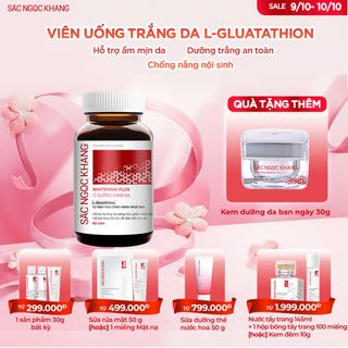 Viên Uống Dưỡng Trắng Vượt Trội Whitening Plus [Hộp 60 viên] TẶNG QUÀ