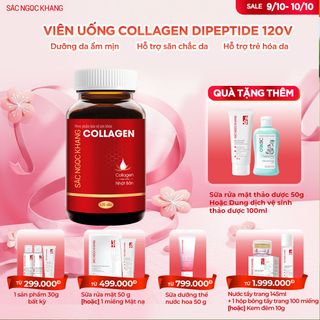 Viên Uống Collagen Dipeptide Sắc Ngọc Khang [Hộp 120 Viên] TẶNG 1 TRONG 2 QUÀ