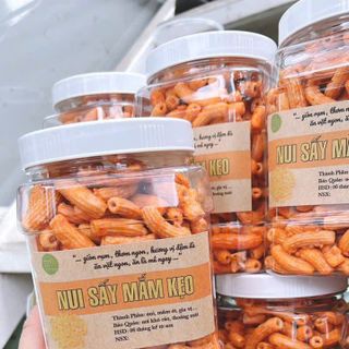 NUI GIÒN SẤY MẮM KẸO CAY, ĐẬM ĐÀ VỊ MẮM, GIÒN RỤM TỪNG MIẾNG 450G - WINNIE HOUSE