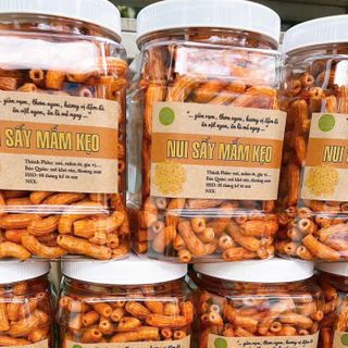 NUI GIÒN SẤY MẮM KẸO CAY, ĐẬM ĐÀ VỊ MẮM, GIÒN RỤM TỪNG MIẾNG 450G - WINNIE HOUSE