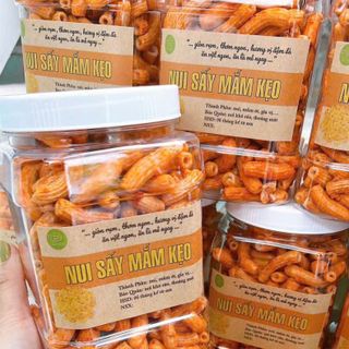 NUI GIÒN SẤY MẮM KẸO CAY, ĐẬM ĐÀ VỊ MẮM, GIÒN RỤM TỪNG MIẾNG 450G - WINNIE HOUSE