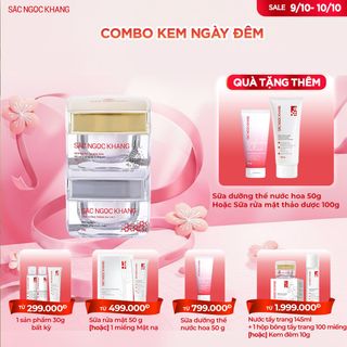 COMBO Kem Dưỡng Trắng Da - Mờ Nám Sạm Ngày & Đêm [Hộp 30g] TẶNG 1 TRONG 2 QUÀ
