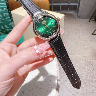 SALE BỎ MẪU HÀNG XI ĐỒNG HỒ NAM TRUNG CẤP OGIENT DÂY DA MẶT TRÒN