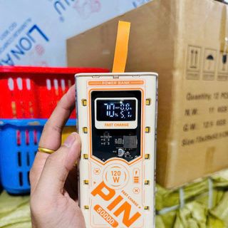 Sạc dự phòng S47 kèm cáp 50.000mah dung lượng thực 24.000mah